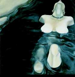 Abstract B oil painting