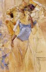 Abstract B oil painting