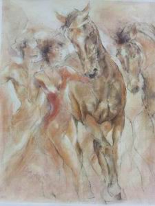 Abstract B oil painting