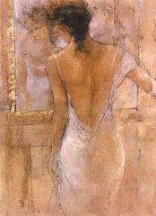 Abstract B oil painting