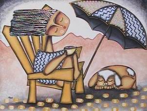 Abstract B oil painting