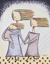 Abstract B oil painting