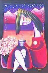 Abstract B oil painting