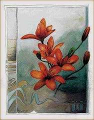 Abstract B oil painting