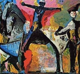 Abstract B oil painting