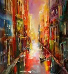 Abstract B oil painting