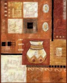 Abstract B oil painting