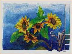 Abstract B oil painting