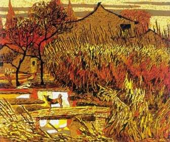 Abstract B oil painting