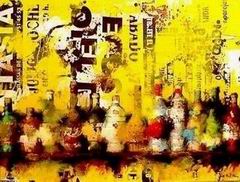 Abstract B oil painting