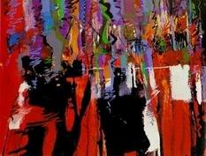 Abstract B oil painting