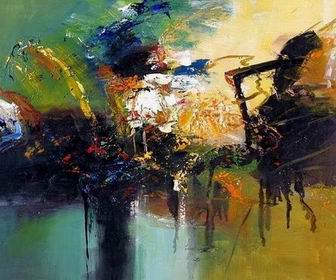 Abstract B oil painting