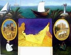 Abstract B oil painting