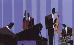 Abstract B oil painting