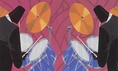 Abstract B oil painting