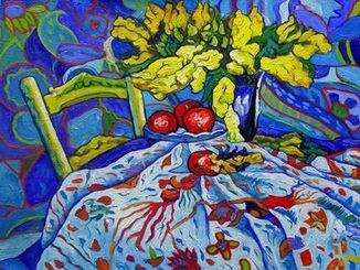 Abstract B oil painting