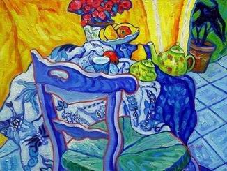 Abstract B oil painting