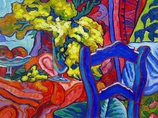 Abstract B oil painting