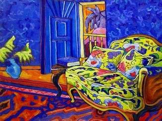 Abstract B oil painting