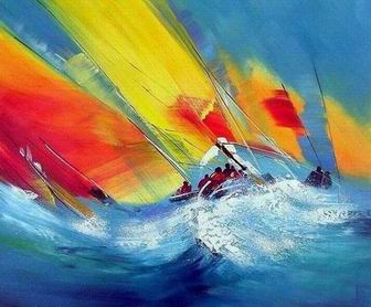 Abstract B oil painting