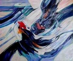 Abstract B oil painting