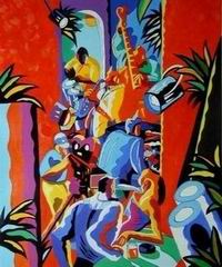 Abstract B oil painting