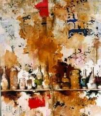 Abstract B oil painting