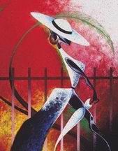 Abstract B oil painting