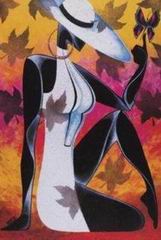 Abstract B oil painting