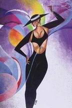 Abstract B oil painting