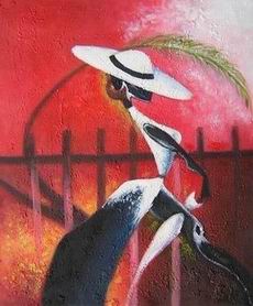 Abstract B oil painting