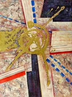 Abstract B oil painting