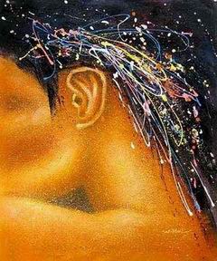 Abstract B oil painting