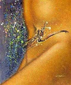 Abstract B oil painting