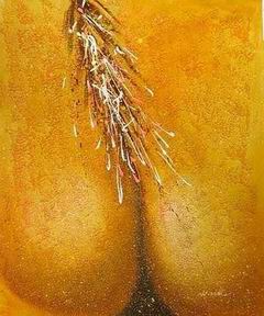 Abstract B oil painting