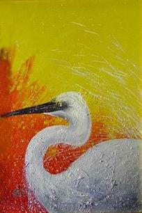 Abstract B oil painting