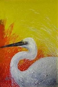 Abstract B oil painting