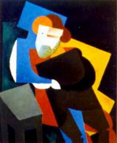 Abstract B oil painting