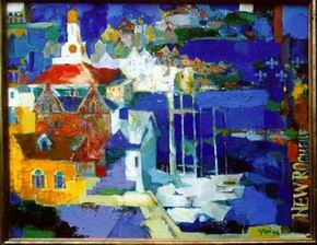 Abstract B oil painting