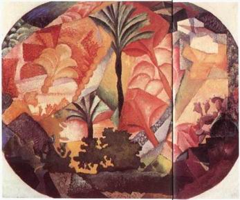 Abstract B oil painting