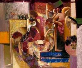 Abstract B oil painting