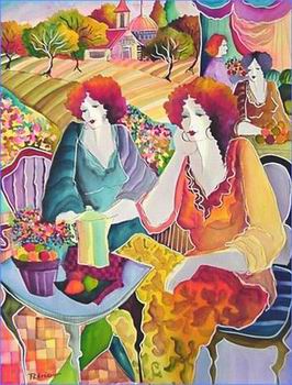 Abstract B oil painting