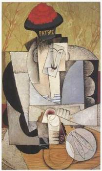 Abstract B oil painting