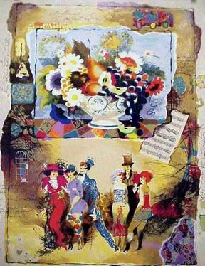 Abstract B oil painting