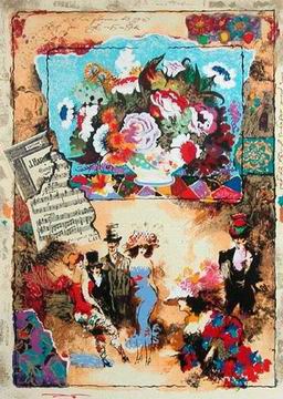 Abstract B oil painting