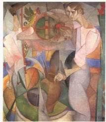 Abstract B oil painting