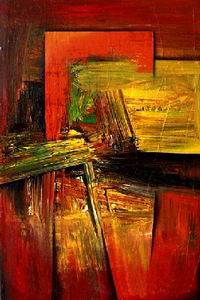 Abstract B oil painting