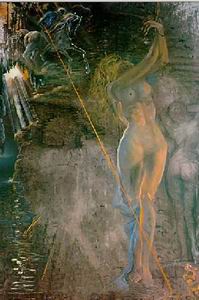 Abstract B oil painting