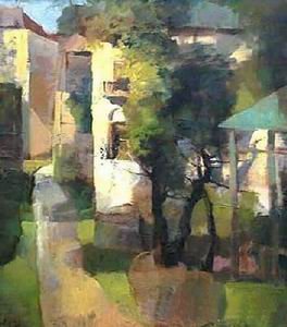 Abstract B oil painting