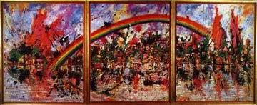 Abstract B oil painting